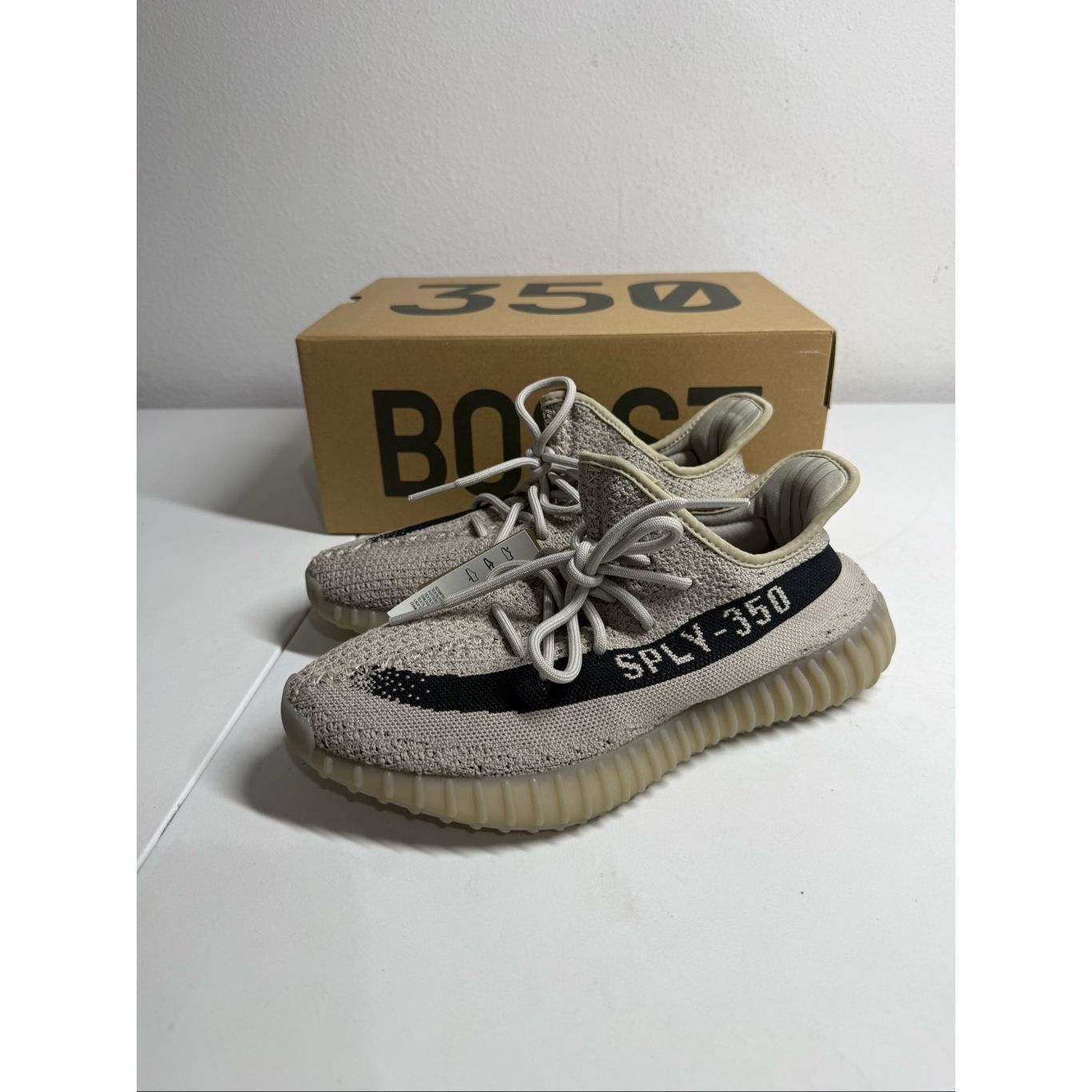 Nwt Adidas Yeezy Boost 350 V2 Slate Size 9 Men’s Original Box Beige Black